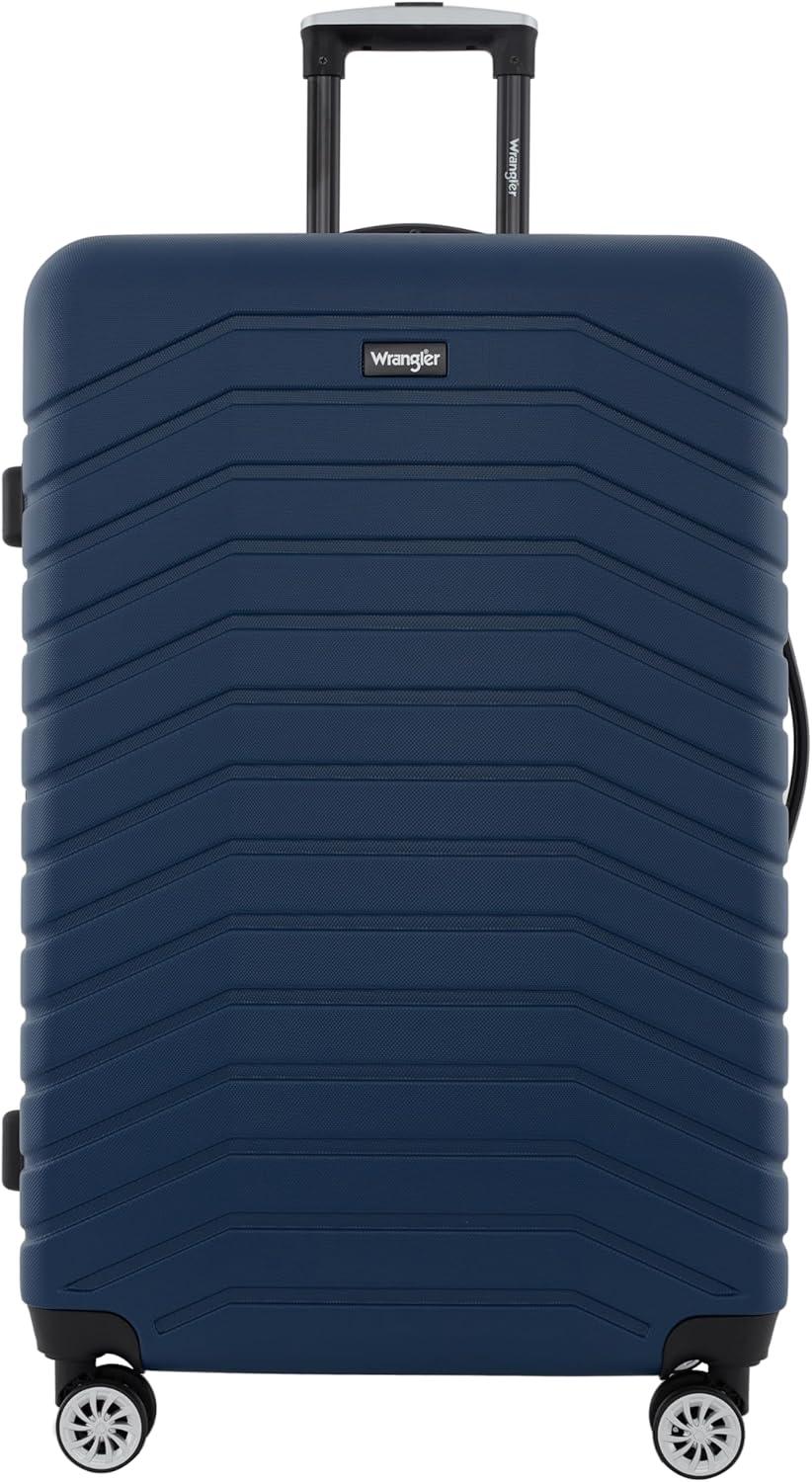 imageWrangler Tahoe 3 Piece Spinner Luggage Set BlackPoseidon Blue