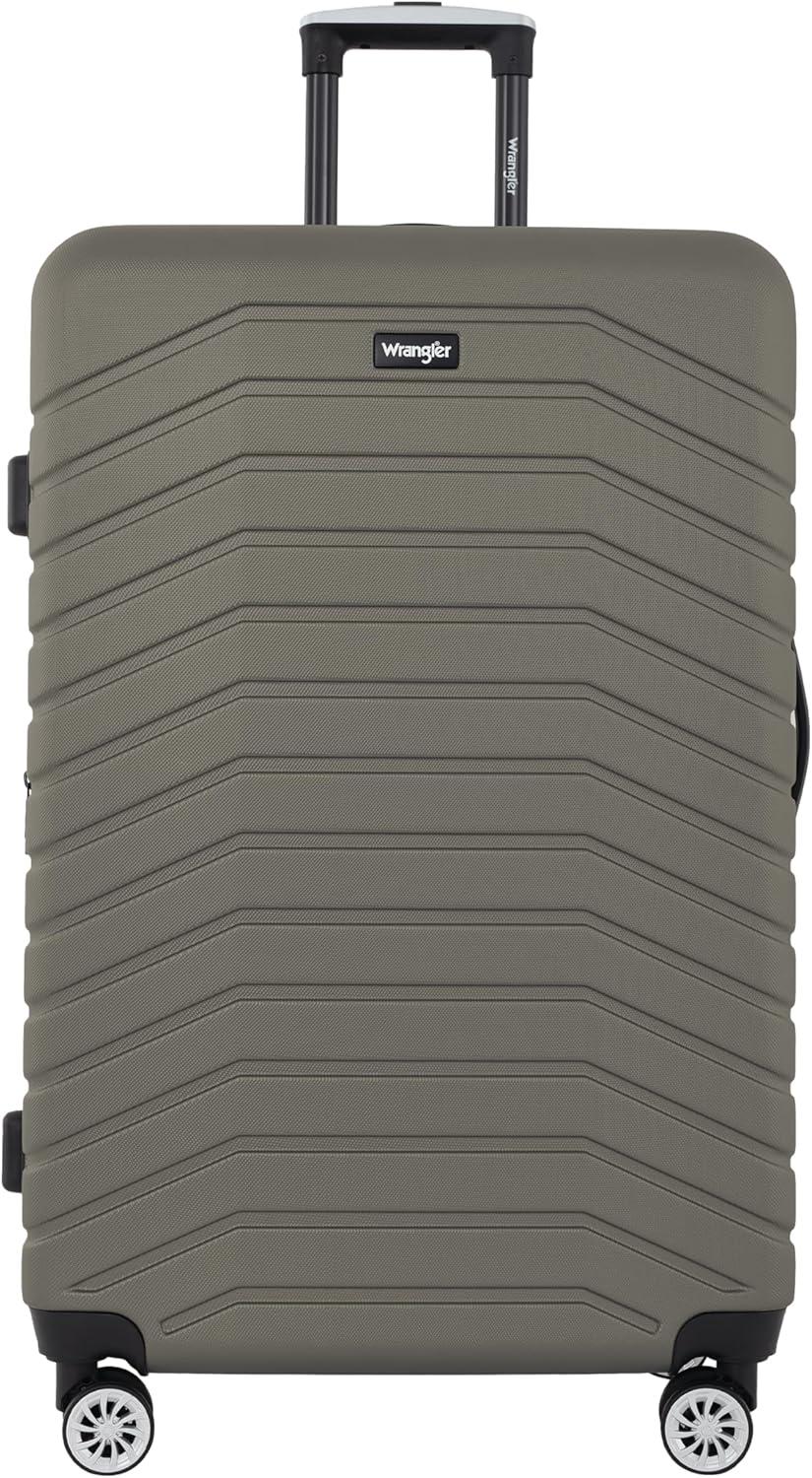 imageWrangler Tahoe 3 Piece Spinner Luggage Set BlackSmokey Olive