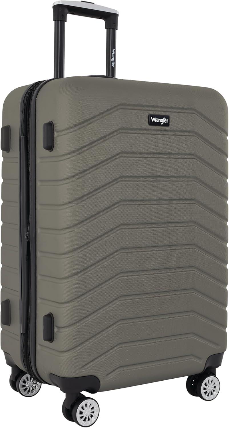 imageWrangler Tahoe 3 Piece Spinner Luggage Set BlackSmokey Olive