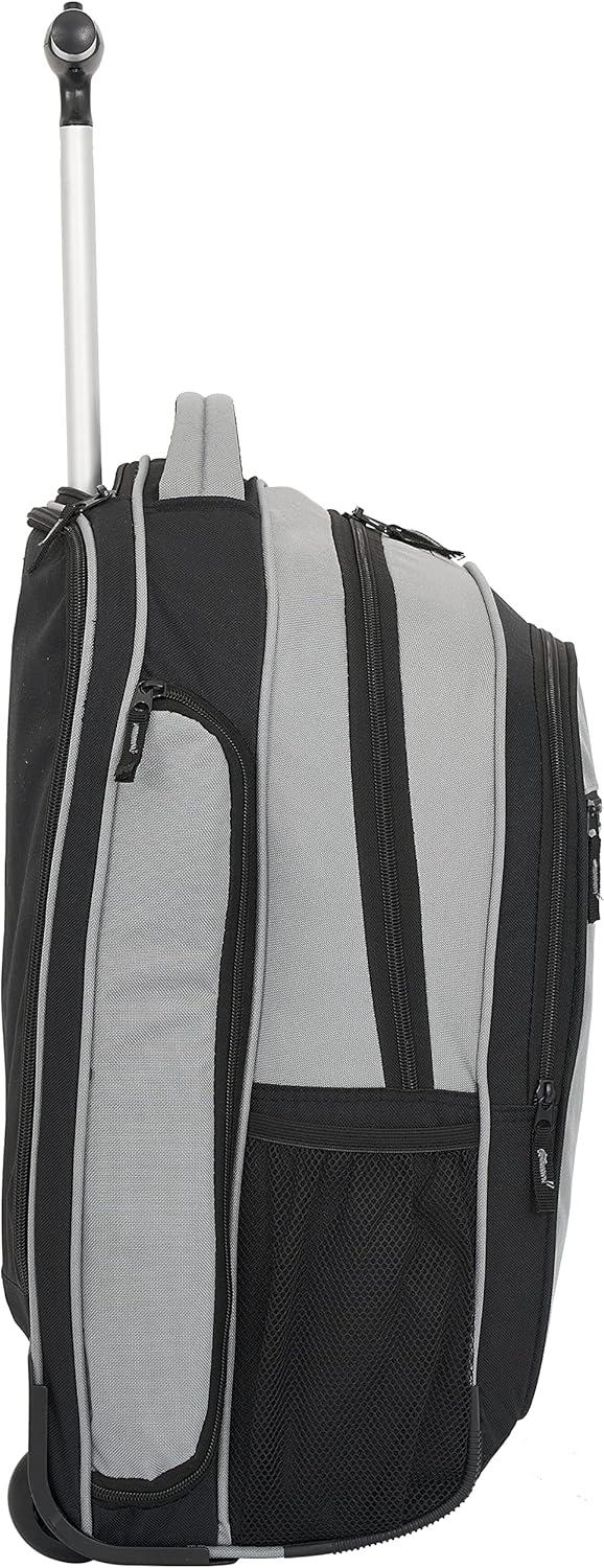 imageWrangler Travel Duffel or Backpack Dobson Set Charcoal 19quot Rolling BackpackCharcoal