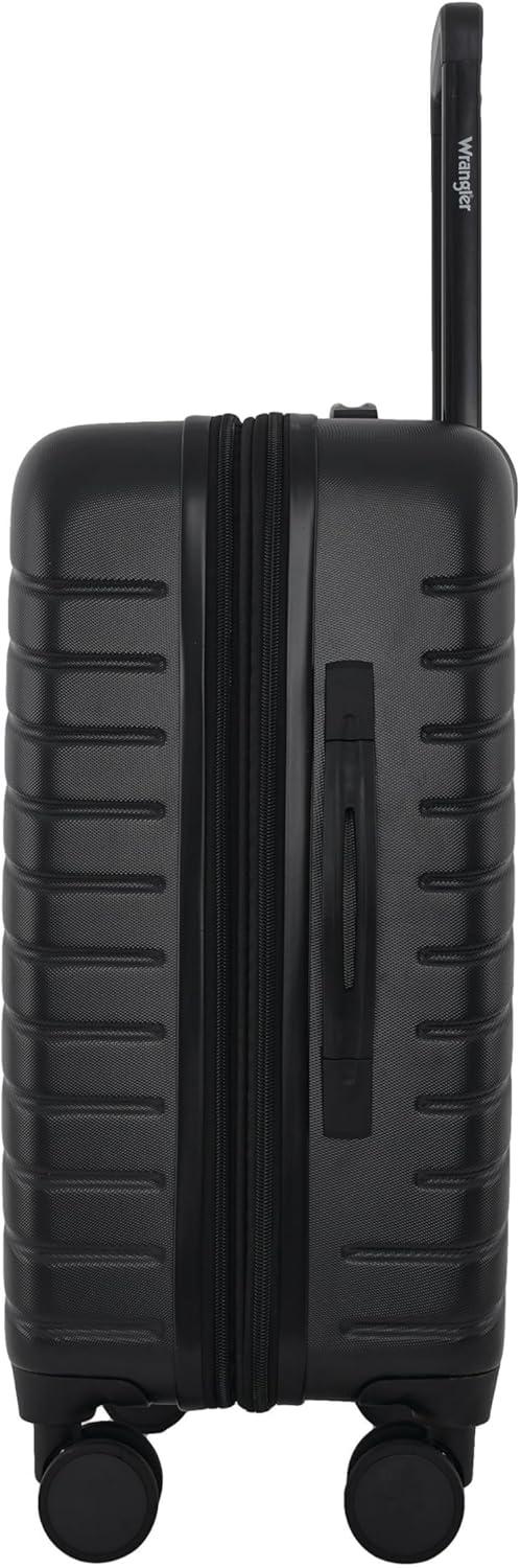 imageWrangler Trunk Spinner Suitcase Set Black 2 Luggage ampamp 2 Packing CubesBlack