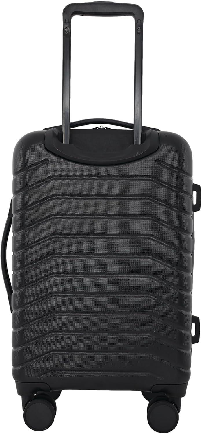 imageWrangler Trunk Spinner Suitcase Set Black 2 Luggage ampamp 2 Packing CubesBlack