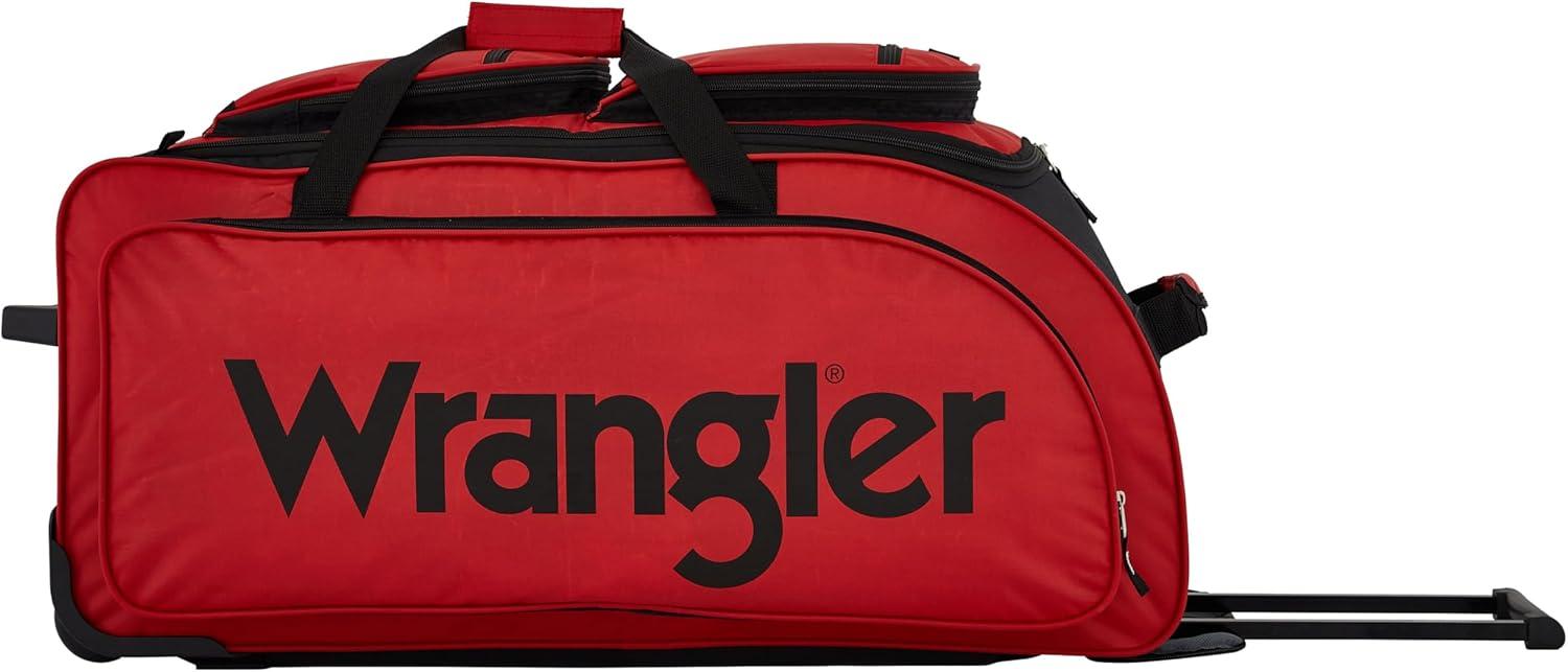 imageWrangler Wesley Rolling Duffel BagSalsa Red
