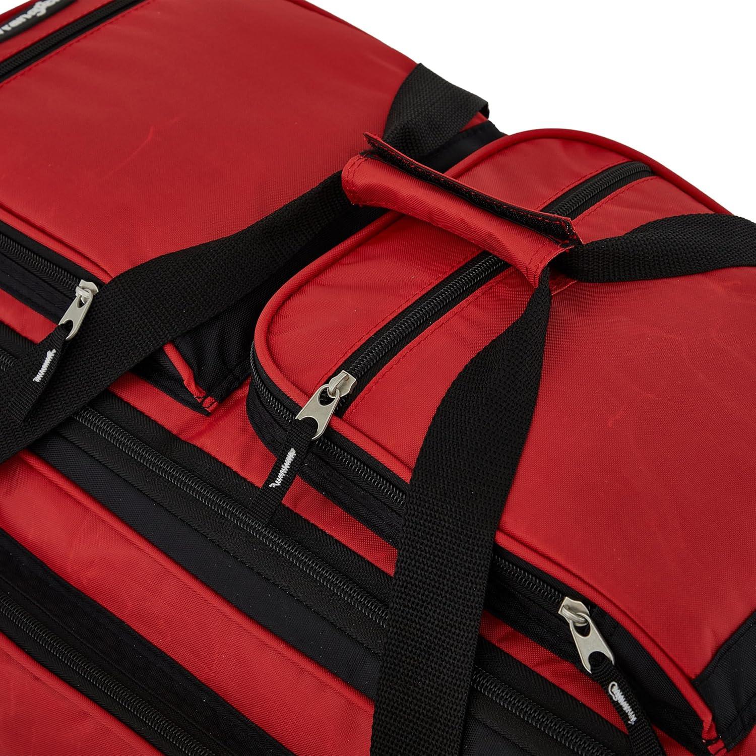 imageWrangler Wesley Rolling Duffel BagSalsa Red