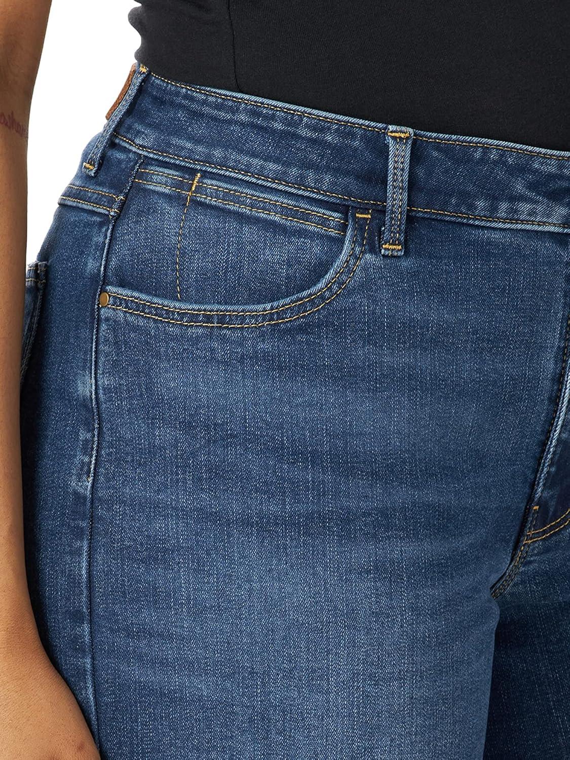 imageWrangler Womens 4quot Fray Jean ShortHudson