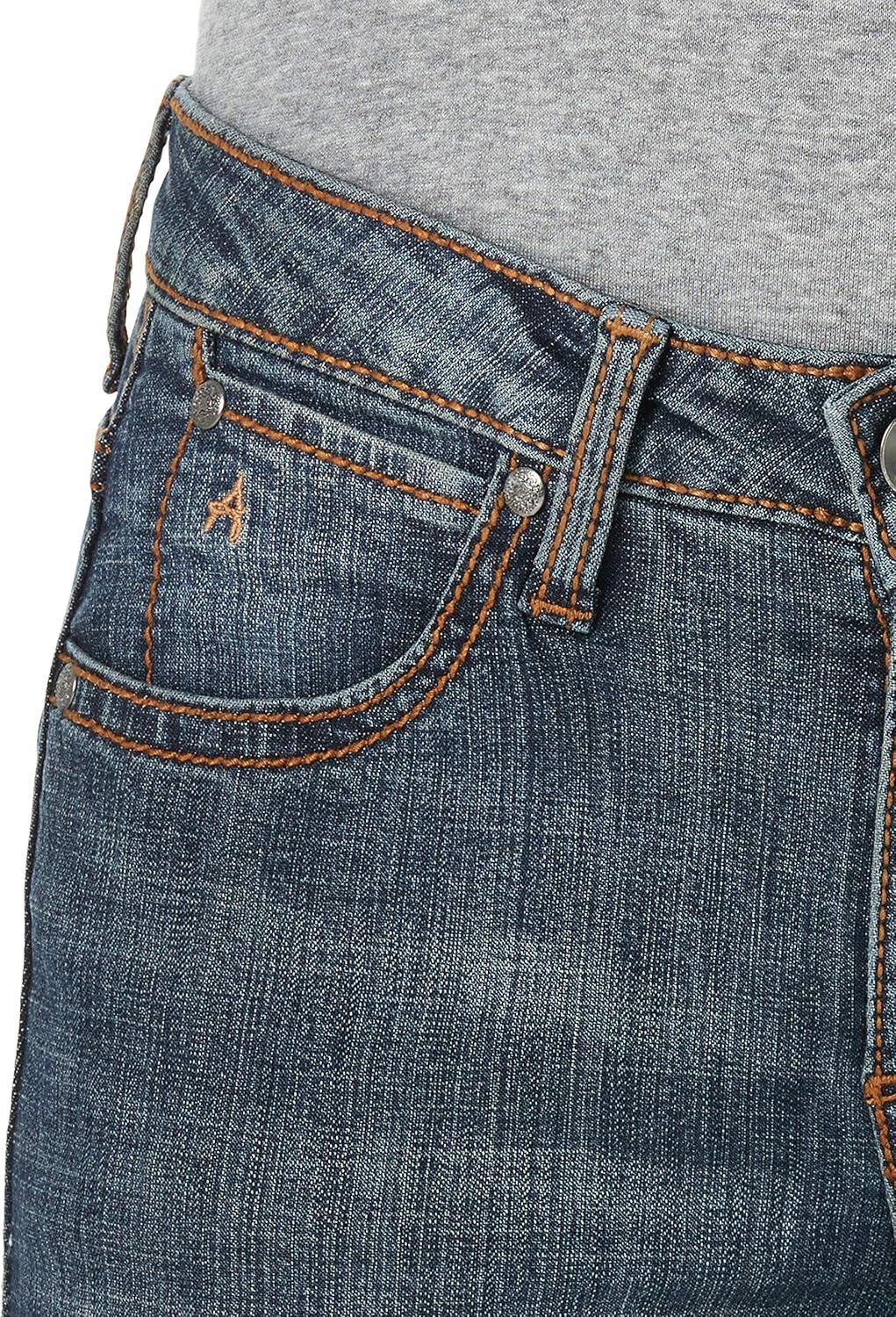 imageWrangler Womens Aura Instantly Slimming Mid Rise Boot Cut JeanAutumn Gold