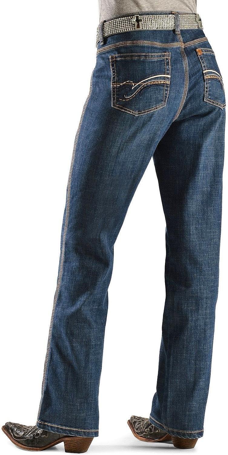 imageWrangler Womens Aura Instantly Slimming Mid Rise Boot Cut JeanBlue Legend