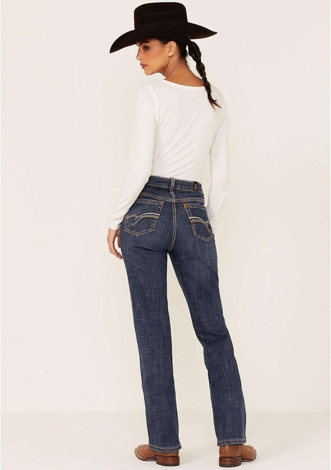 imageWrangler Womens Aura Instantly Slimming Mid Rise Boot Cut JeanBlue Legend