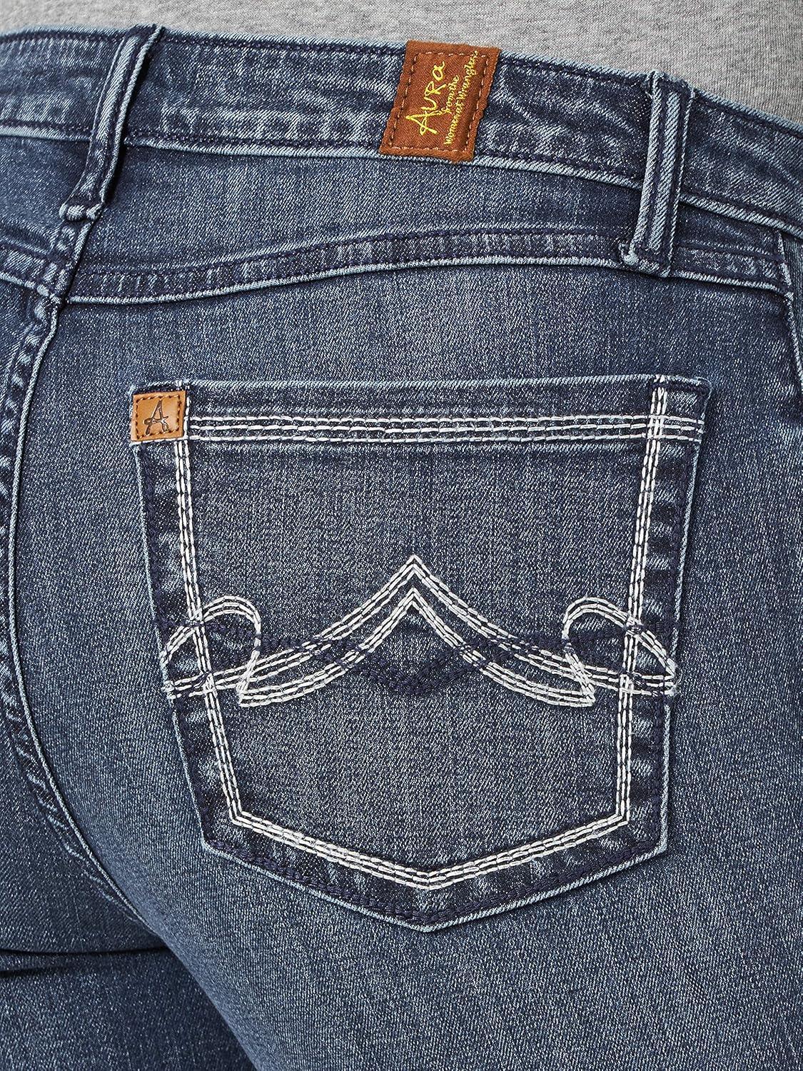 imageWrangler Womens Aura Instantly Slimming Mid Rise Boot Cut JeanHelen