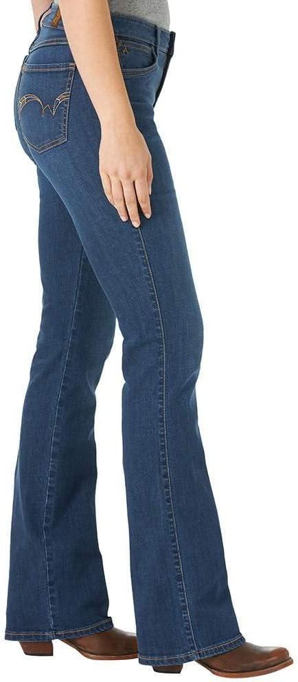 imageWrangler Womens Aura Instantly Slimming Mid Rise Boot Cut JeanJennifer