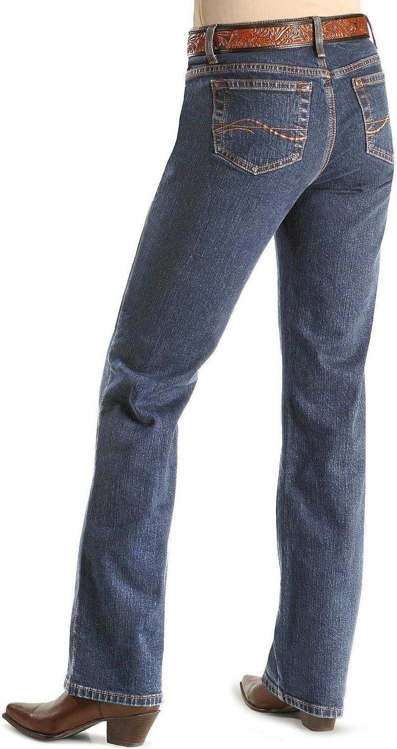 imageWrangler Womens Aura Instantly Slimming Mid Rise Boot Cut JeanTinted Midstone