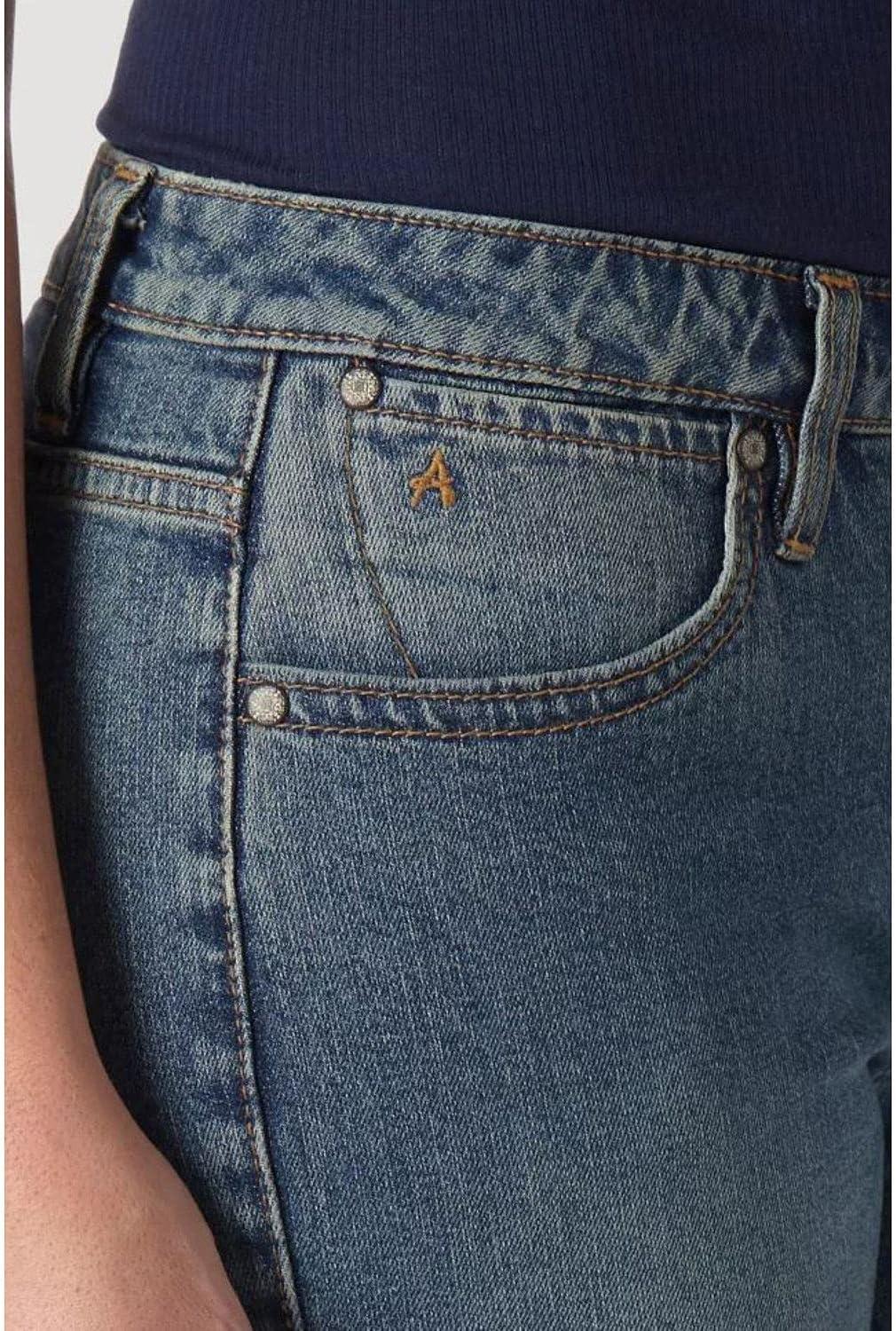 imageWrangler Womens Aura Instantly Slimming Mid Rise Boot Cut JeanTinted Midstone