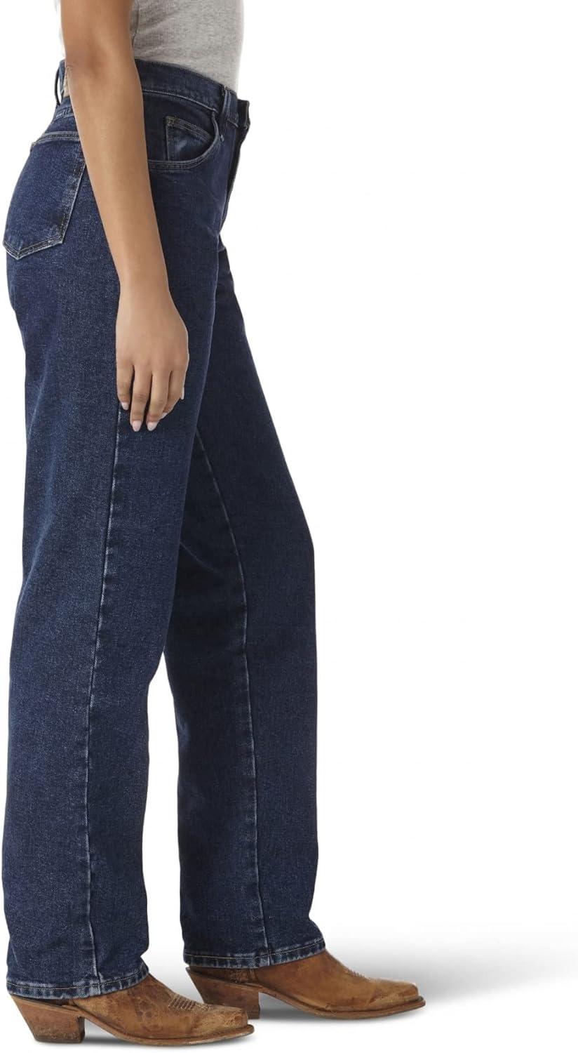 imageWrangler Womens Blues Relaxed Fit High Rise Heavyweight JeanAntique Indigo