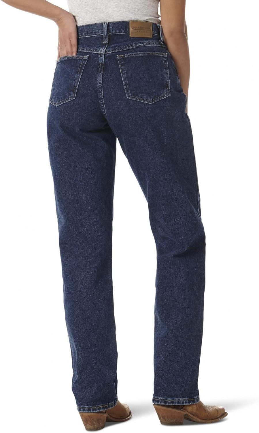 imageWrangler Womens Blues Relaxed Fit High Rise Heavyweight JeanAntique Indigo