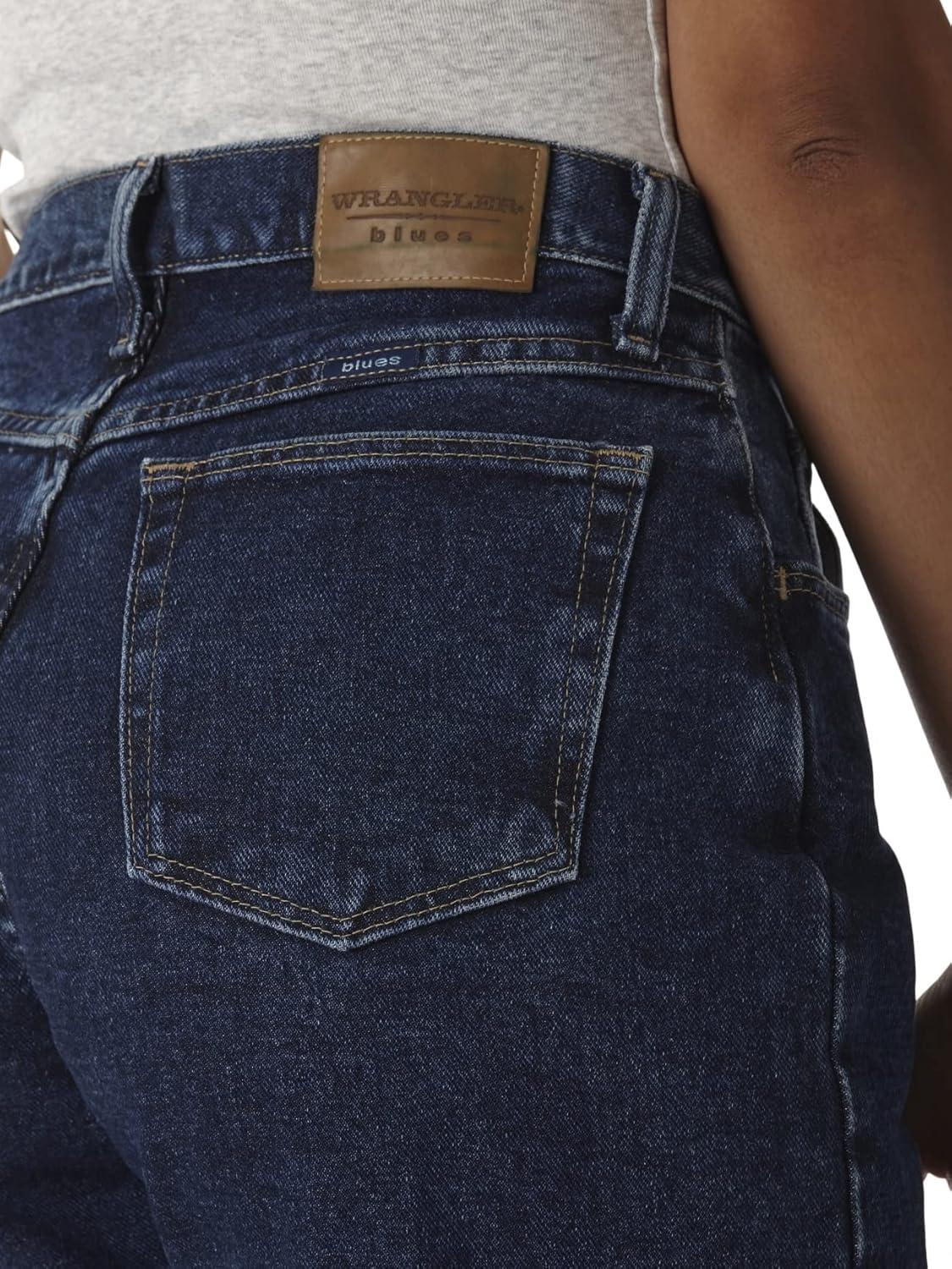 imageWrangler Womens Blues Relaxed Fit High Rise Heavyweight JeanAntique Indigo