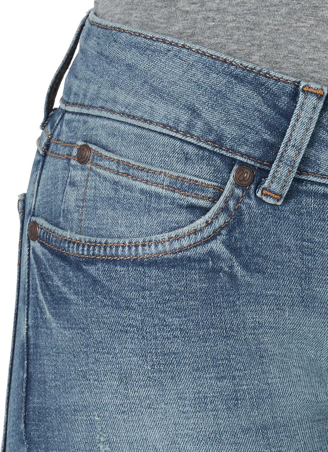 imageWrangler Womens Cash Mid Rise Vented Hem Ultimate Riding JeanJuliet