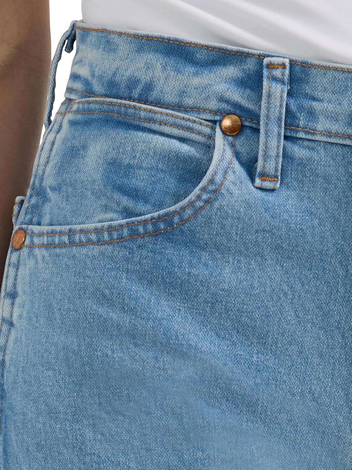 imageWrangler Womens Cowboy Cut Slim Fit Jean BleachAntique Wash