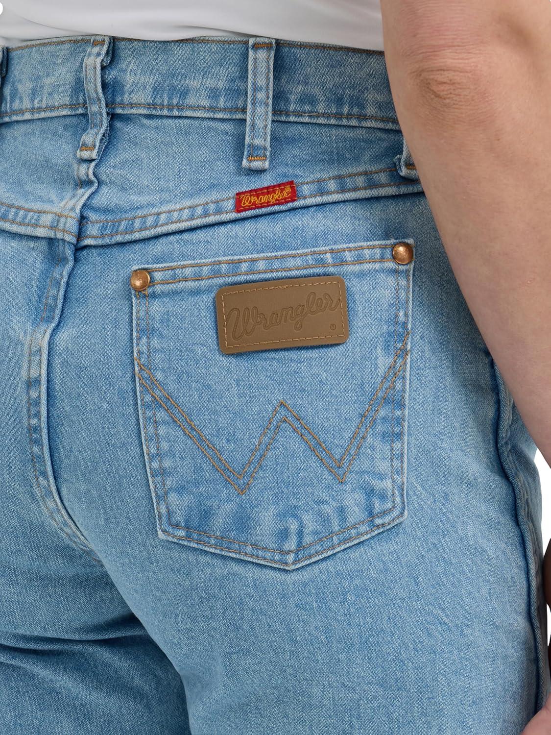 imageWrangler Womens Cowboy Cut Slim Fit Jean BleachAntique Wash