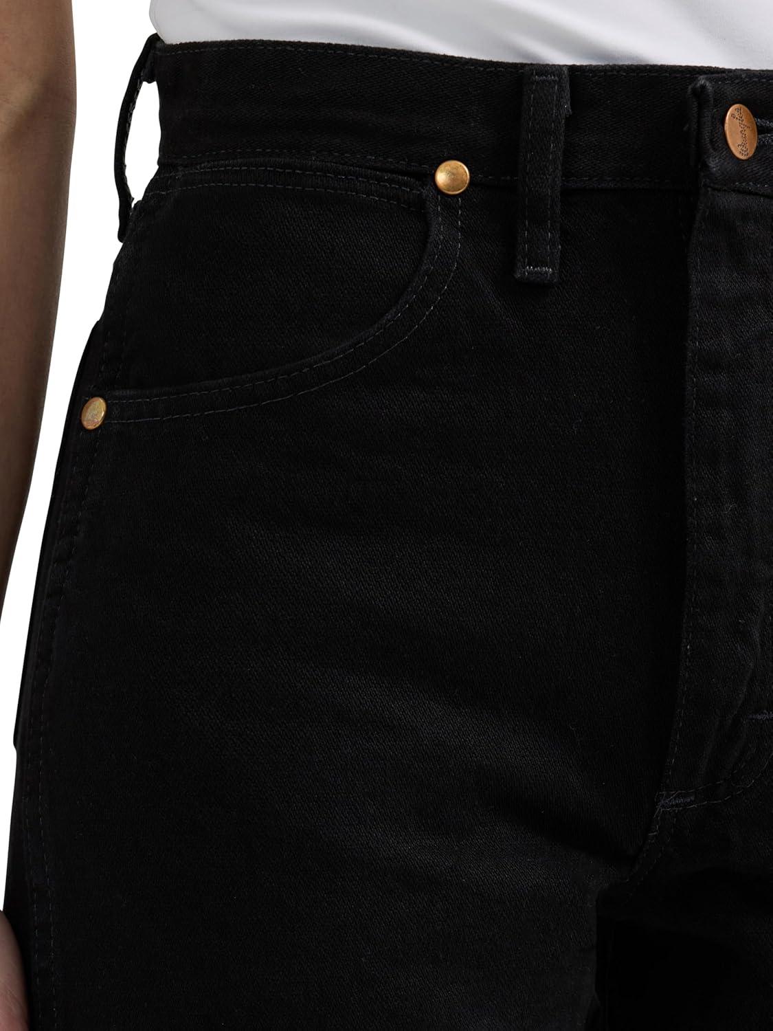 imageWrangler Womens Cowboy Cut Slim Fit Jean BleachBlack