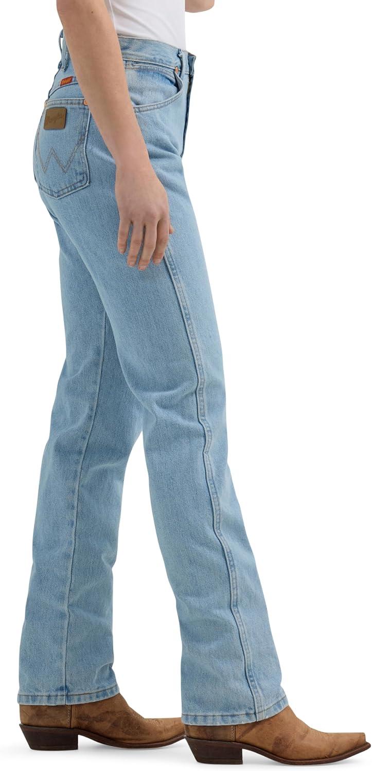 imageWrangler Womens Cowboy Cut Slim Fit Jean BleachBleach