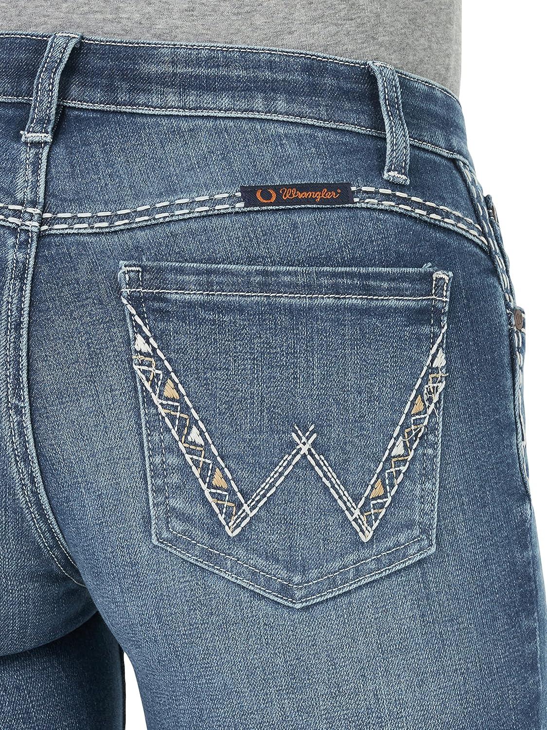 imageWrangler Womens Cowgirl Cut Low Rise Ultimate Riding JeanScarlett