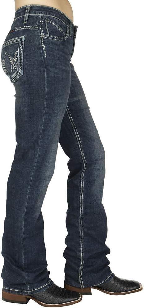 imageWrangler Womens Cowgirl Cut Low Rise Ultimate Riding JeanTalk of the Town