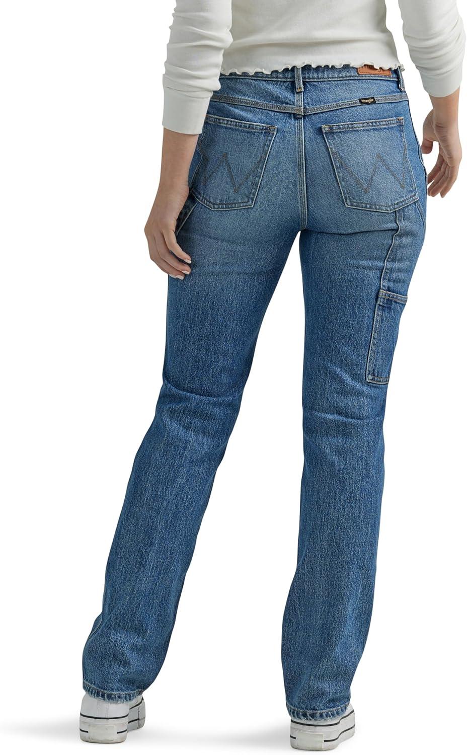 imageWrangler Womens High Rise True Straight Leg Carpenter JeanIndigo