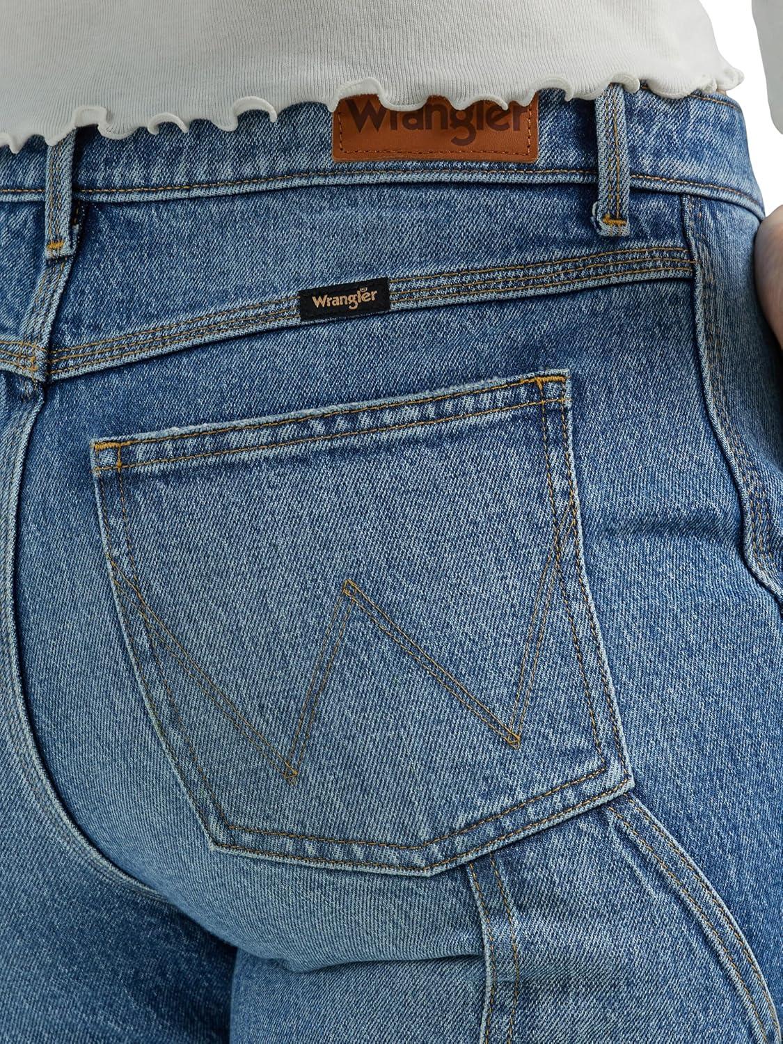 imageWrangler Womens High Rise True Straight Leg Carpenter JeanIndigo