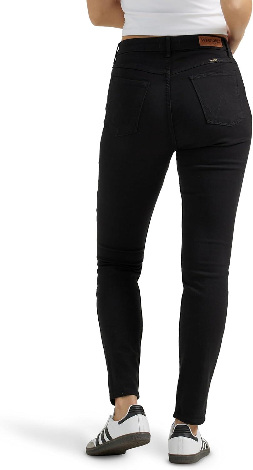 imageWrangler Womens High Rise Unforgettable Skinny JeanBlack