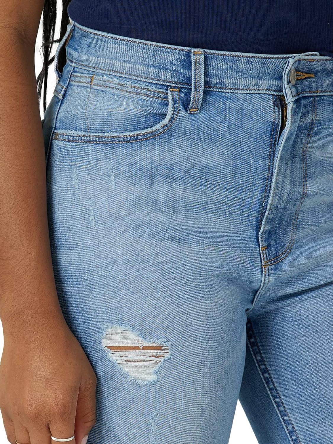 imageWrangler Womens High Rise Unforgettable Skinny JeanGlacier Light Wash