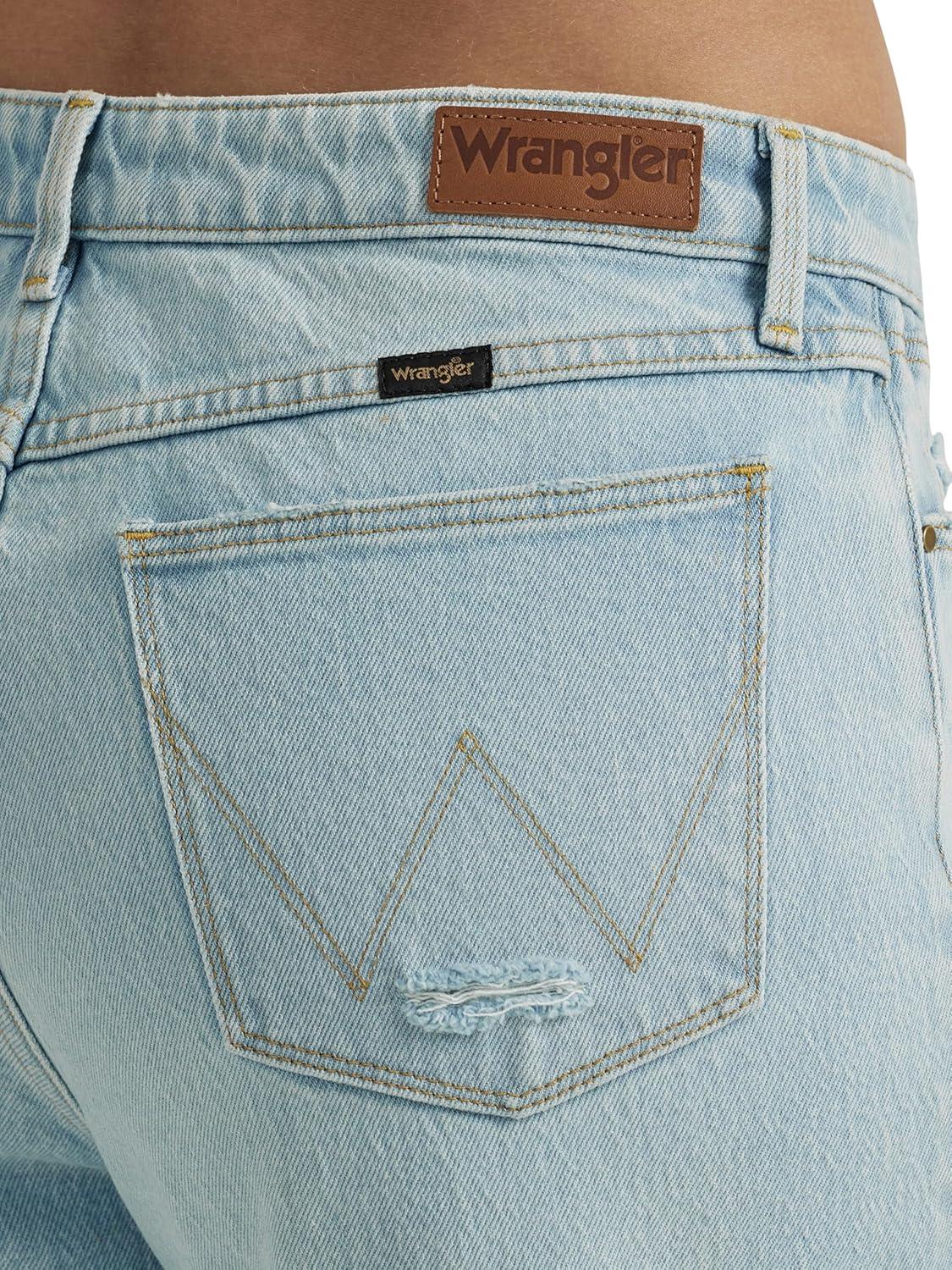 imageWrangler Womens HighRise Loose Fit JeanIcy Blue