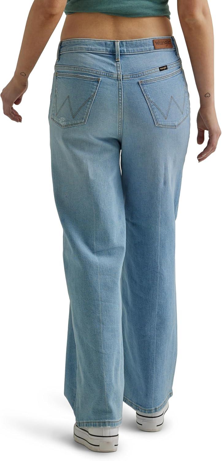 imageWrangler Womens HighRise Loose Fit JeanRough Stream