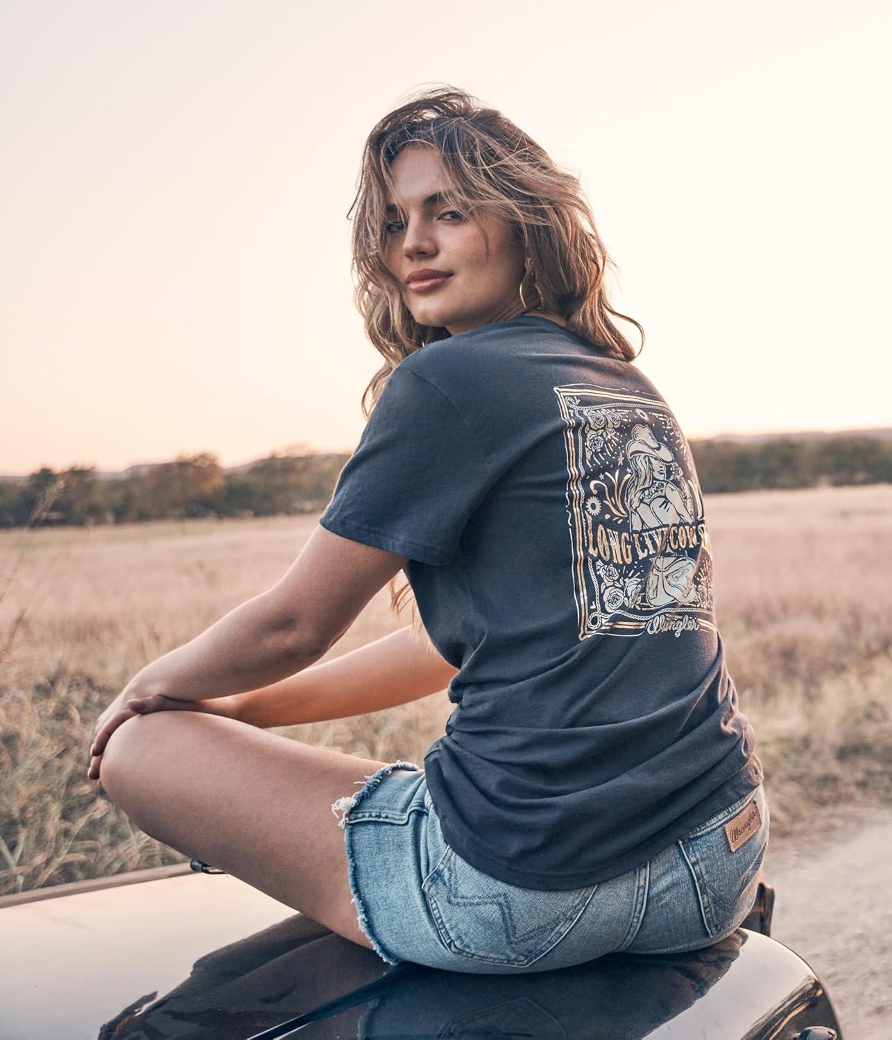 imageWrangler Womens Retro Bailey ShortsDenim