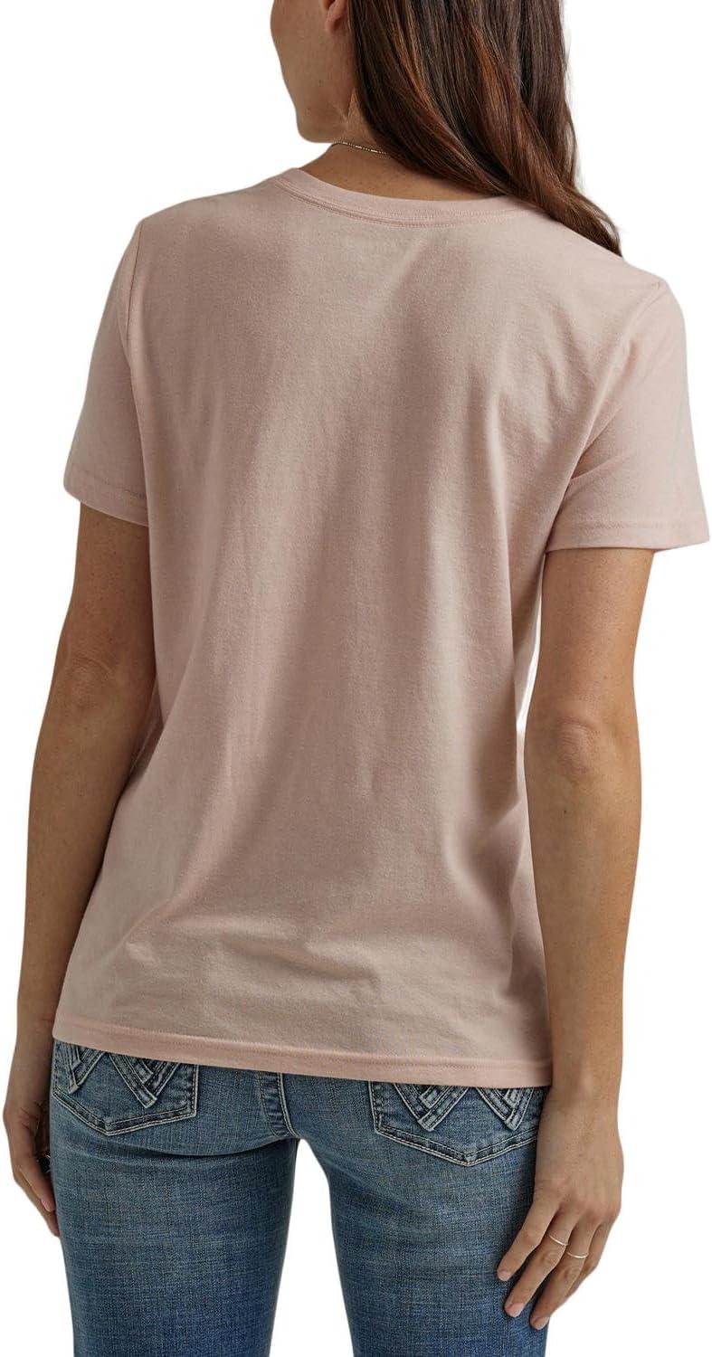 imageWrangler Womens Short Sleeve Graphic TShirtPeach Whip Heather