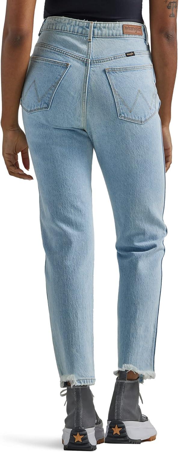 imageWrangler Womens Tapered HighRise Mom JeanDreamboat