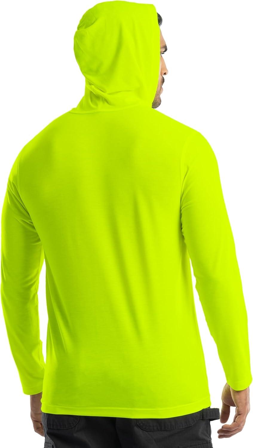 imageWrangler mens Long Sleeve Sun Protection HoodieYellow