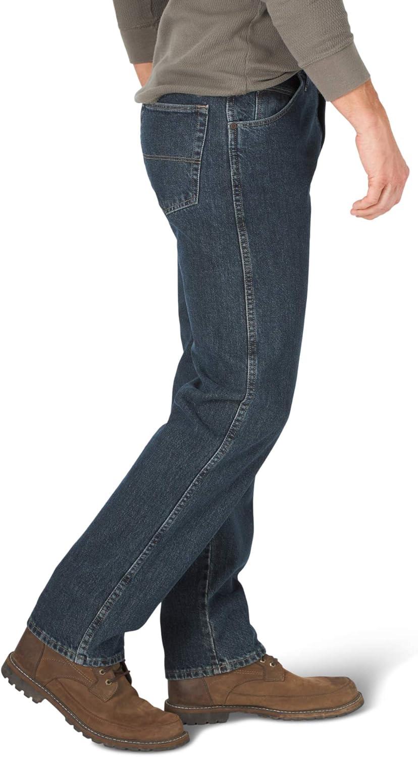 imageWrnagler Authentics Mens Classic 5pocket Regular Fit Cotton JeanStorm