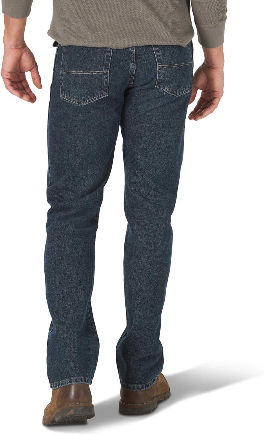 imageWrnagler Authentics Mens Classic 5pocket Regular Fit Cotton JeanStorm