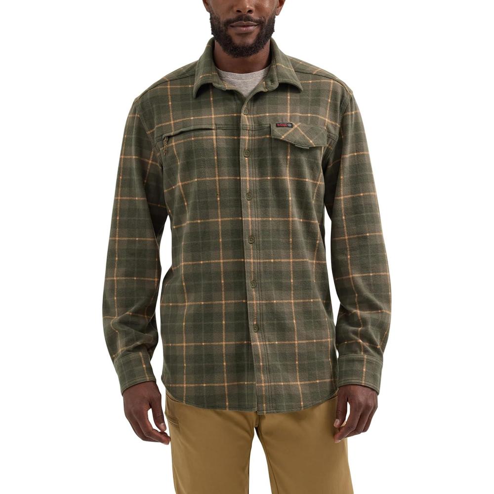 imageATG Mens Campsite ButtonDown Plaid ShirtForest