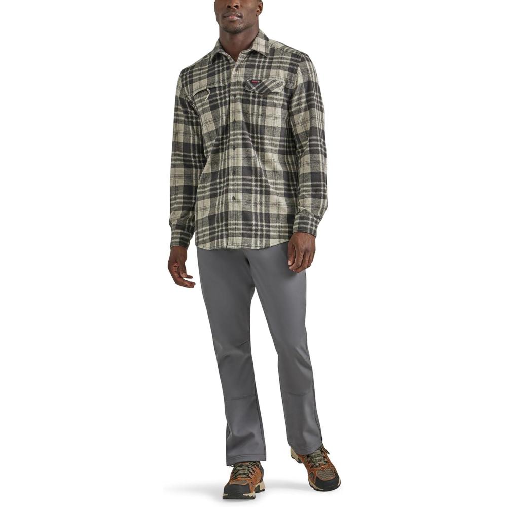 imageATG Mens Campsite ButtonDown Plaid ShirtWalnut
