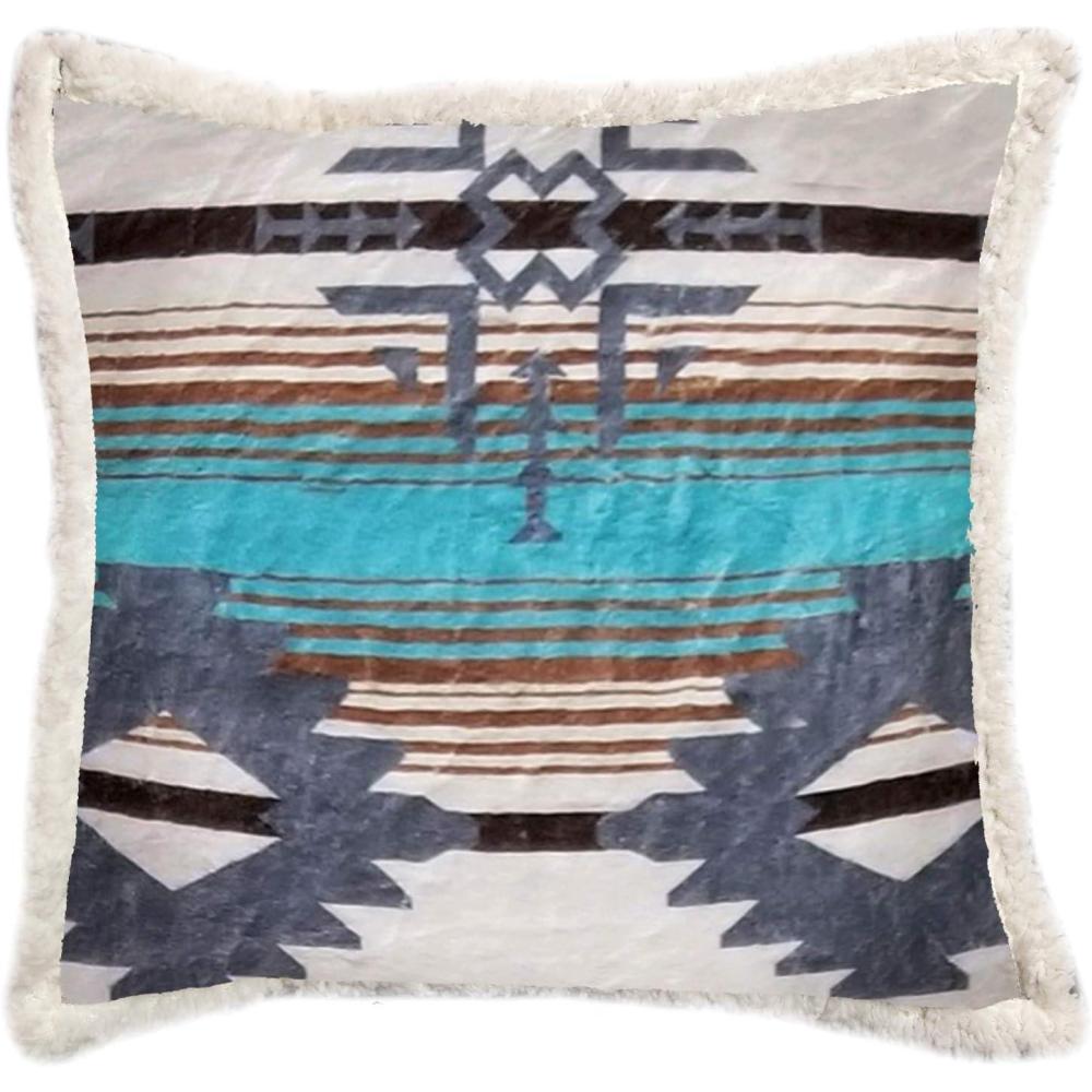 imageCarstens Lone Mountain Throw Pillow Blue