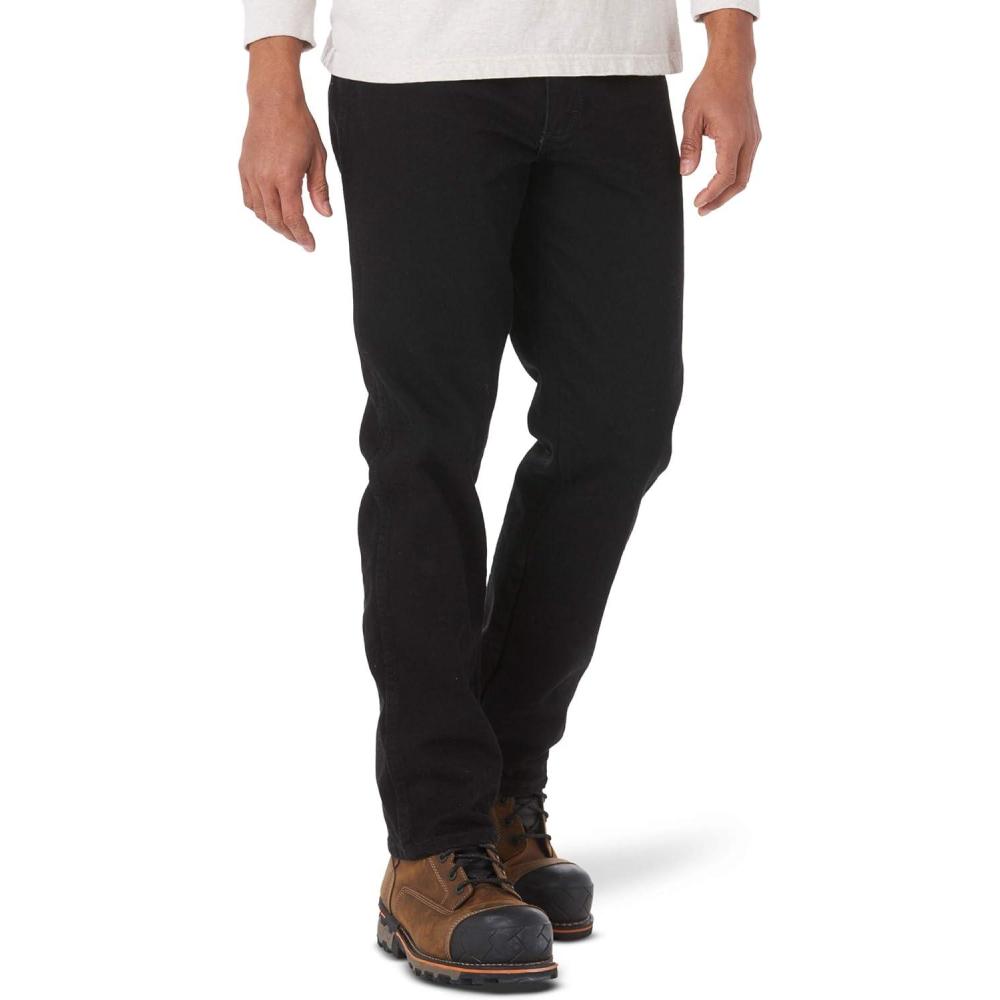 imageRustler Mens Classic Regular Fit JeanCoal Black