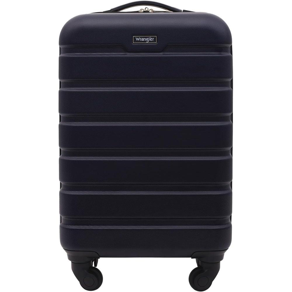 imageWrangler 20quot Spinner CarryOn Luggage Deep DepthDark Navy