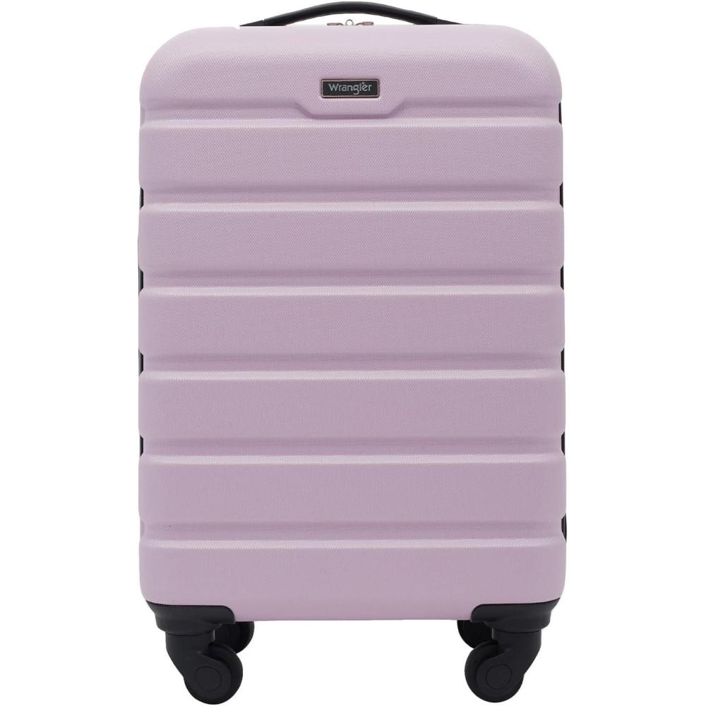 imageWrangler 20quot Spinner CarryOn Luggage Deep DepthLilac