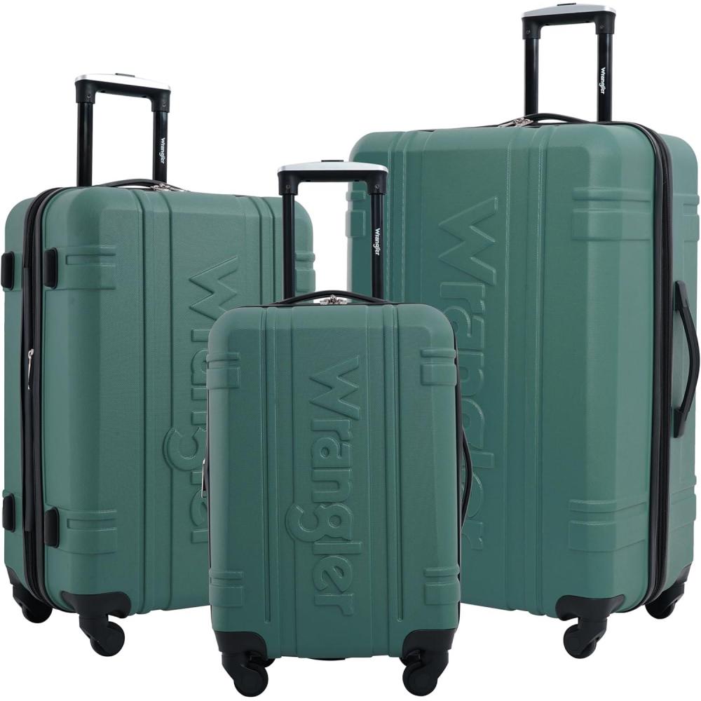 imageWrangler 3 Piece Astral Travel Luggage Set FogSage Brush