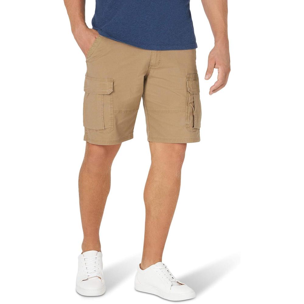 imageWrangler Authentics Mens Classic Cargo Stretch ShortPetrified Oak