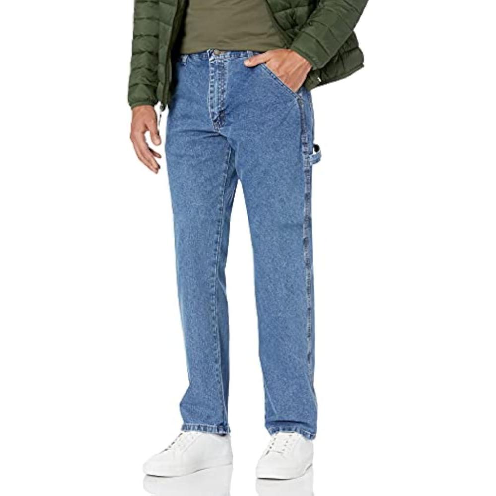 imageWrangler Authentics Mens Classic Carpenter JeanAntique Stone
