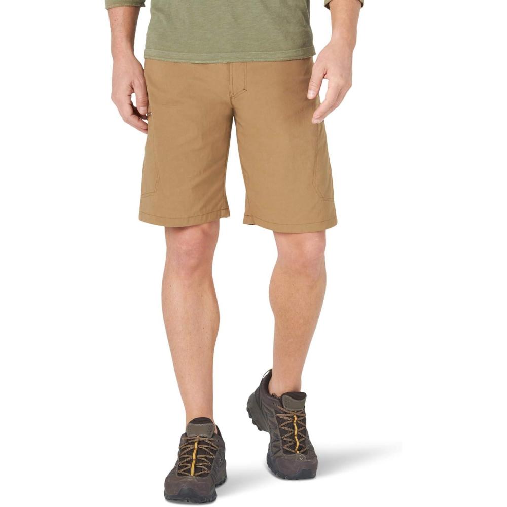 imageWrangler Authentics Mens Performance Comfort Flex Cargo ShortBronze