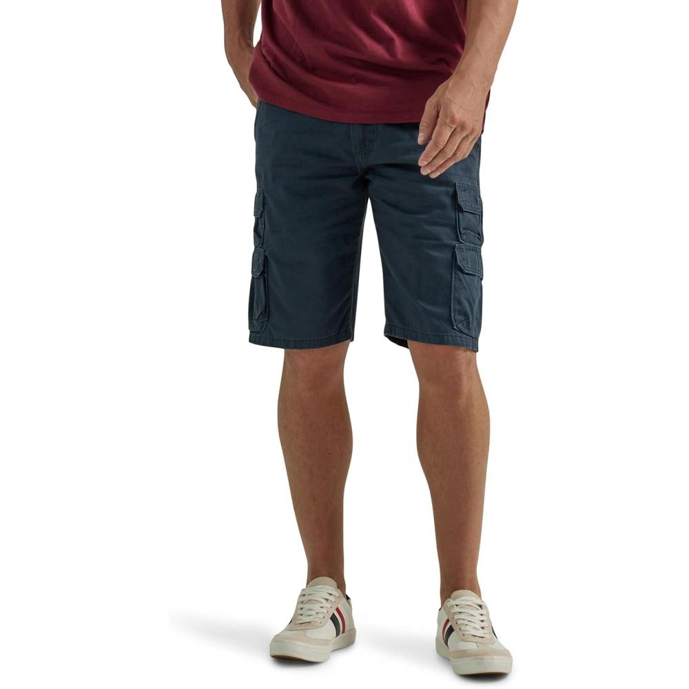 imageWrangler Authentics Mens Premium Twill Cargo ShortMidnight