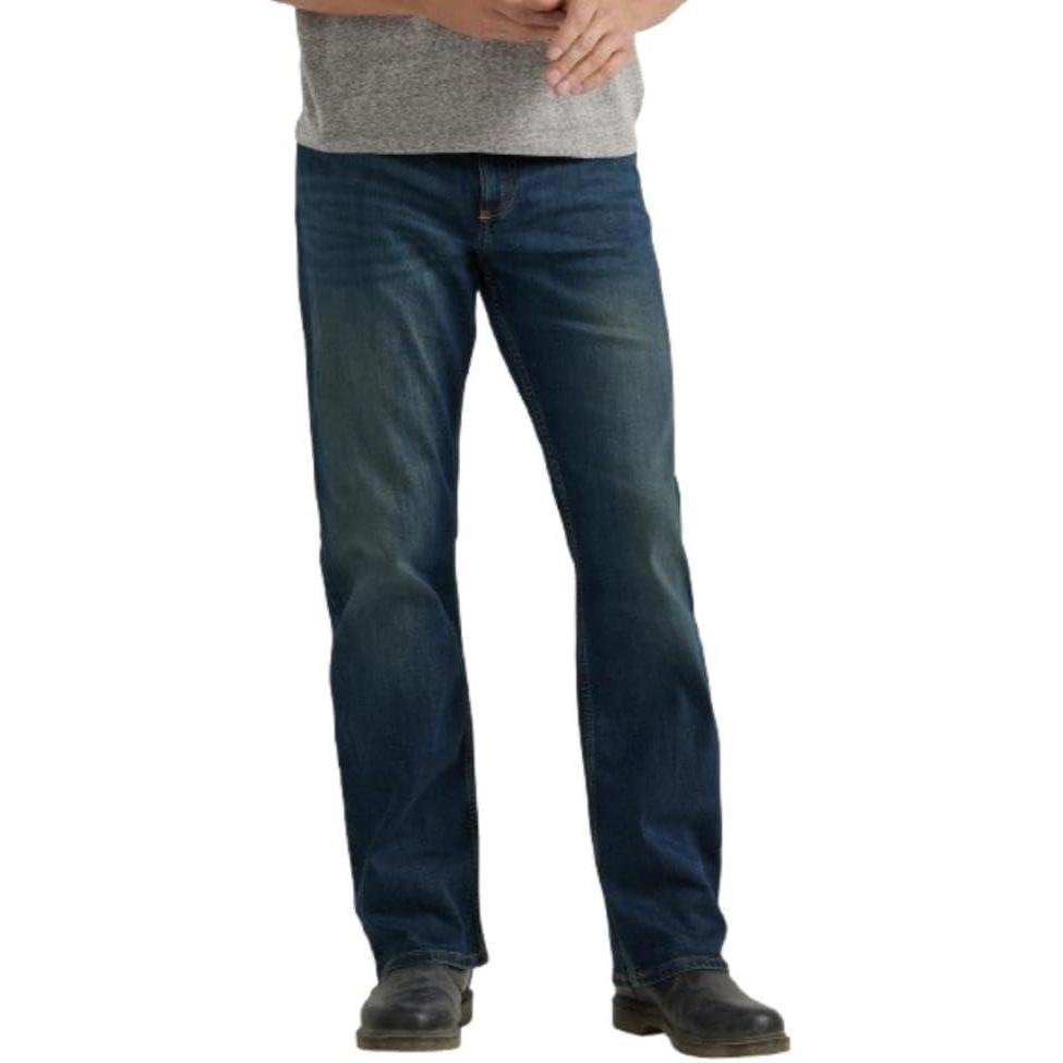 imageWrangler Authentics Mens Relaxed Fit Boot Cut JeanDirt Road